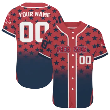 personalized boston red sox star burst navy jersey best selling