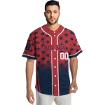 personalized boston red sox star burst navy jersey best selling