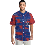 personalized chicago cubs edgy stripes blue jersey best selling