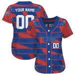 personalized chicago cubs edgy stripes blue jersey best selling