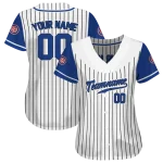 personalized chicago cubs pinstripe blue white jersey best selling