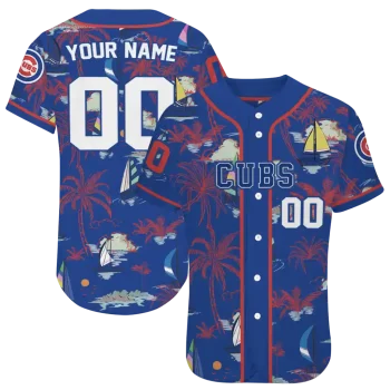 personalized chicago cubs sailboat island blue jersey best selling