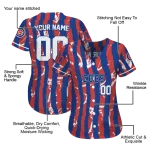 personalized chicago cubs stripe paint blue jersey best selling