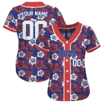 personalized chicago cubs tropical hibiscus red jersey best selling