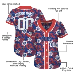 personalized chicago cubs tropical hibiscus red jersey best selling