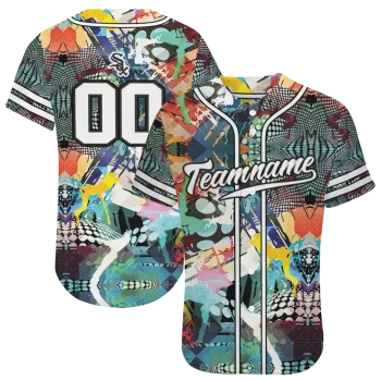 personalized chicago white sox geometric fusion aqua jersey best selling