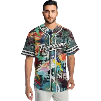 personalized chicago white sox geometric fusion aqua jersey fashion forward