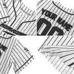 personalized chicago white sox pinstripe lines white jersey best selling