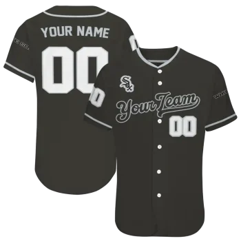 personalized chicago white sox plain classic black jersey best selling