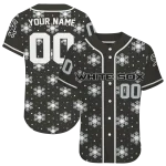 personalized chicago white sox snowflake festive black jersey best selling