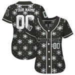 personalized chicago white sox snowflake festive black jersey best selling