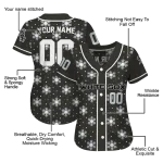 personalized chicago white sox snowflake festive black jersey best selling