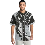 personalized chicago white sox splash swirl black jersey best selling