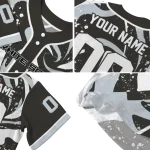 personalized chicago white sox splash swirl black jersey best selling
