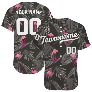 personalized chicago white sox tropical flamingo black jersey best selling