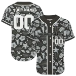 personalized chicago white sox tropical hibiscus seashells black jersey best selling