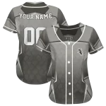 personalized chicago white sox wavy flow black jersey best selling