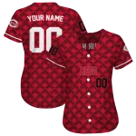 personalized cincinnati reds chevron interlock red jersey best selling