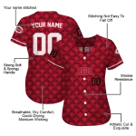 personalized cincinnati reds chevron interlock red jersey best selling