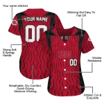 personalized cincinnati reds chevron rhythm red jersey best selling