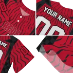 personalized cincinnati reds chevron rhythm red jersey best selling