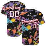 personalized cincinnati reds paint splatter black jersey best selling