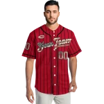 personalized cincinnati reds vertical stripes red jersey best selling