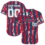 personalized cleveland guardians stripe paint navy blue jersey best selling