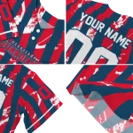 personalized cleveland guardians stripe paint navy blue jersey best selling