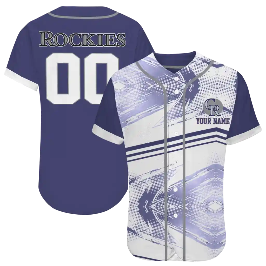 personalized colorado rockies arrow fade blue white jersey best selling personalized colorado rockies arrow fade blue white jersey best selling