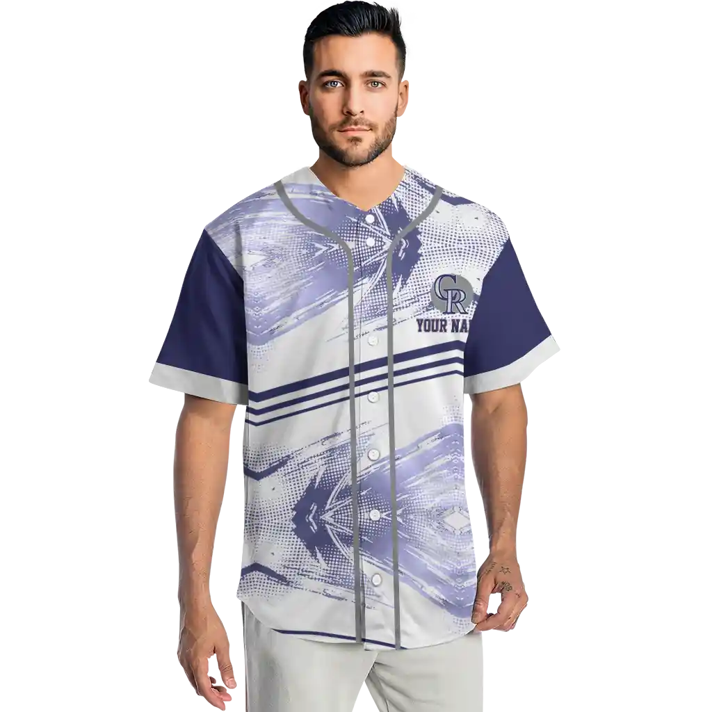 personalized colorado rockies arrow fade blue white jersey fashion forward personalized colorado rockies arrow fade blue white jersey fashion forward