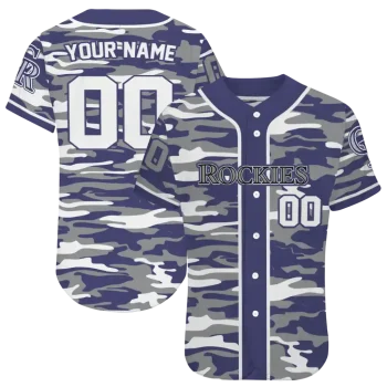 personalized colorado rockies camo splash blue jersey best selling