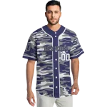 personalized colorado rockies camo splash blue jersey best selling