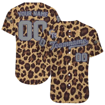 personalized colorado rockies leopard spot jersey best selling