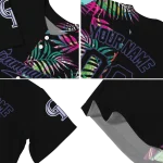 personalized colorado rockies palm leaf black jersey best selling