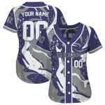 personalized colorado rockies splash swirl blue jersey best selling