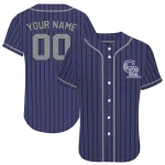 personalized colorado rockies stripe pattern blue jersey best selling