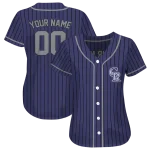 personalized colorado rockies stripe pattern blue jersey best selling