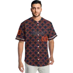 personalized detroit tigers chevron interlock navy jersey best selling