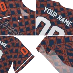 personalized detroit tigers chevron interlock navy jersey best selling