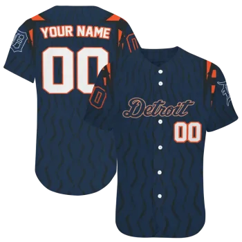 personalized detroit tigers chevron rhythm navy jersey best selling