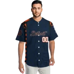 personalized detroit tigers chevron rhythm navy jersey best selling
