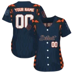 personalized detroit tigers chevron rhythm navy jersey best selling