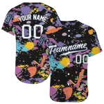 personalized detroit tigers paint splatter black jersey best selling