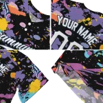 personalized detroit tigers paint splatter black jersey best selling