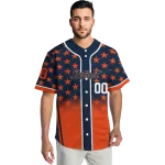personalized detroit tigers star burst orange jersey best selling