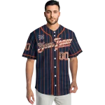 personalized detroit tigers vertical stripes navy jersey best selling
