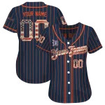 personalized detroit tigers vertical stripes navy jersey best selling