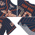 personalized detroit tigers vertical stripes navy jersey best selling