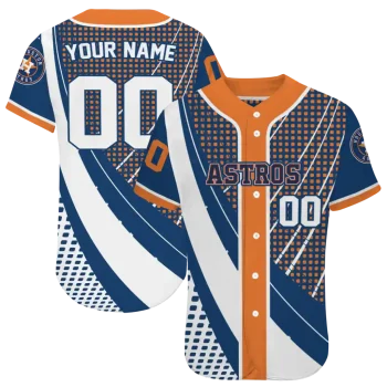 personalized houston astros curved stripes blue white jersey best selling